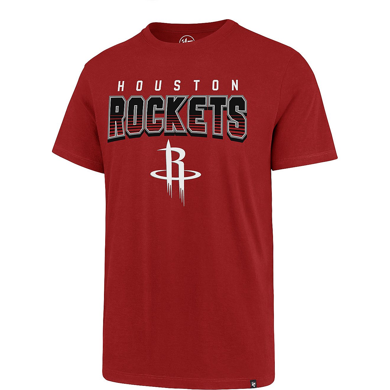 ‘47 Men's Houston Rockets Court Press Super Rival Short Sleeve T-shirt                                                         - view number 1