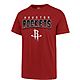 ‘47 Men's Houston Rockets Court Press Super Rival Short Sleeve T-shirt                                                         - view number 1 image