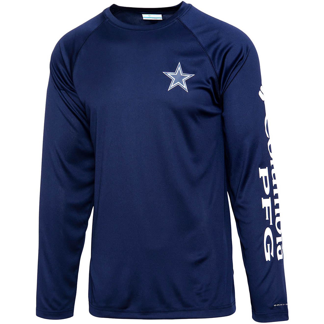 Columbia Sportswear Men's Dallas Cowboys PFG Terminal Tackle Long Sleeve Graphic T-shirt                                         - view number 1