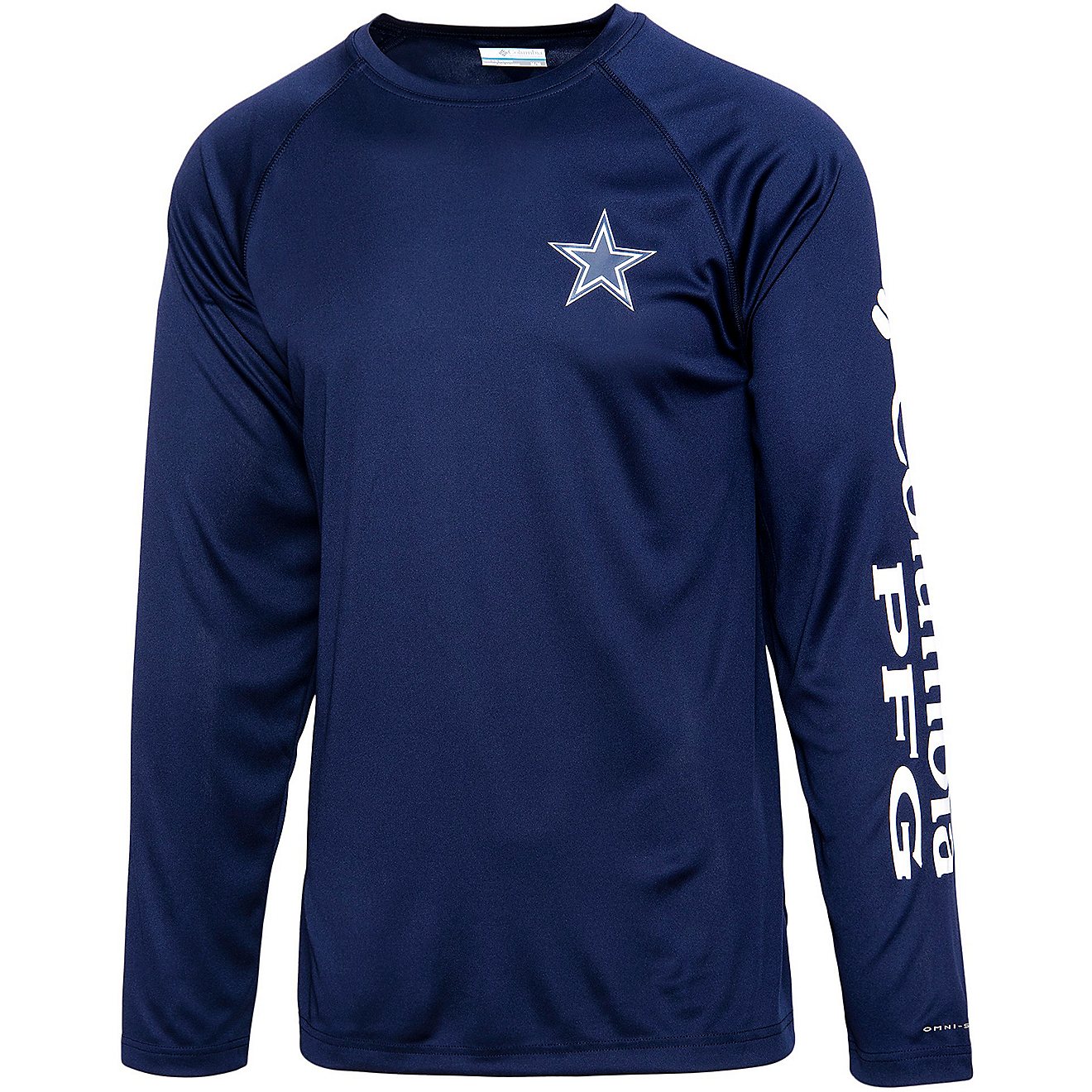 Columbia Sportswear Men's Dallas Cowboys PFG Terminal Tackle Long Sleeve Graphic T-shirt                                         - view number 1