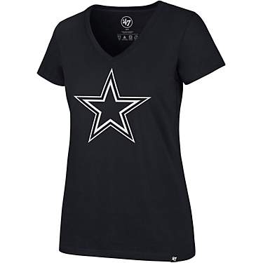 '47 Dallas Cowboys Women's Imprint Ultra Rival V-neck T-shirt                                                                   