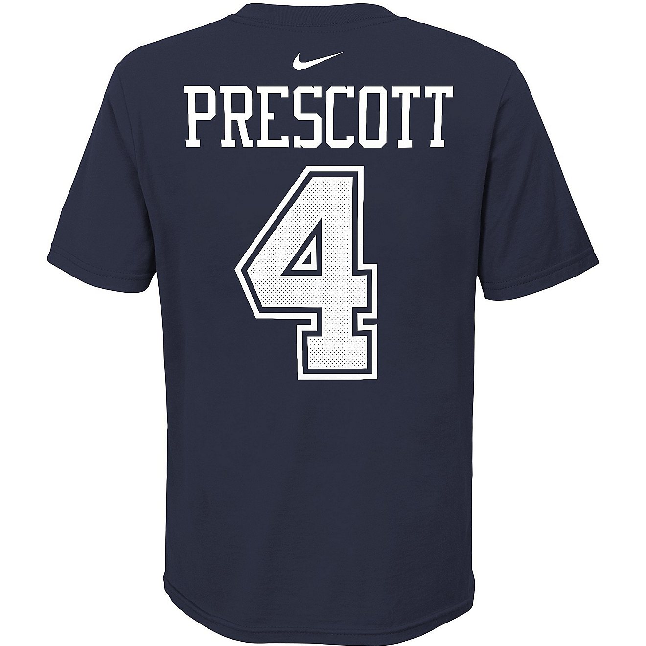 Nike Boys' Dallas Cowboys Prescott Name and Number Graphic T-shirt                                                               - view number 1