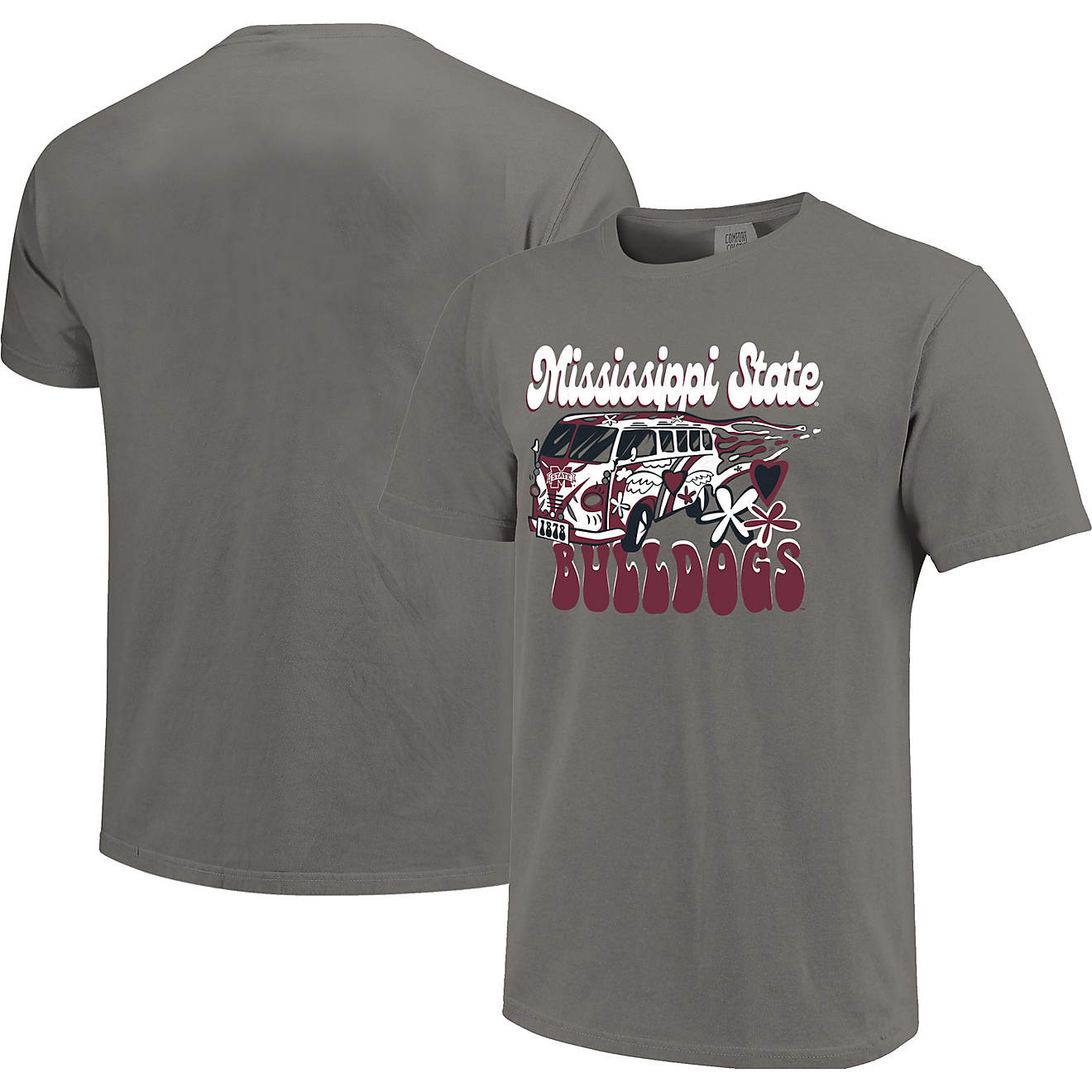 Image One Girls' Mississippi State University Comfort Color Graphic T-shirt                                                      - view number 1
