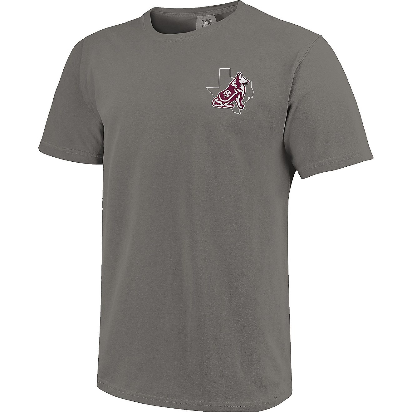 Image One Men’s Texas A&M University Flag and State Graphic T-shirt                                                            - view number 3