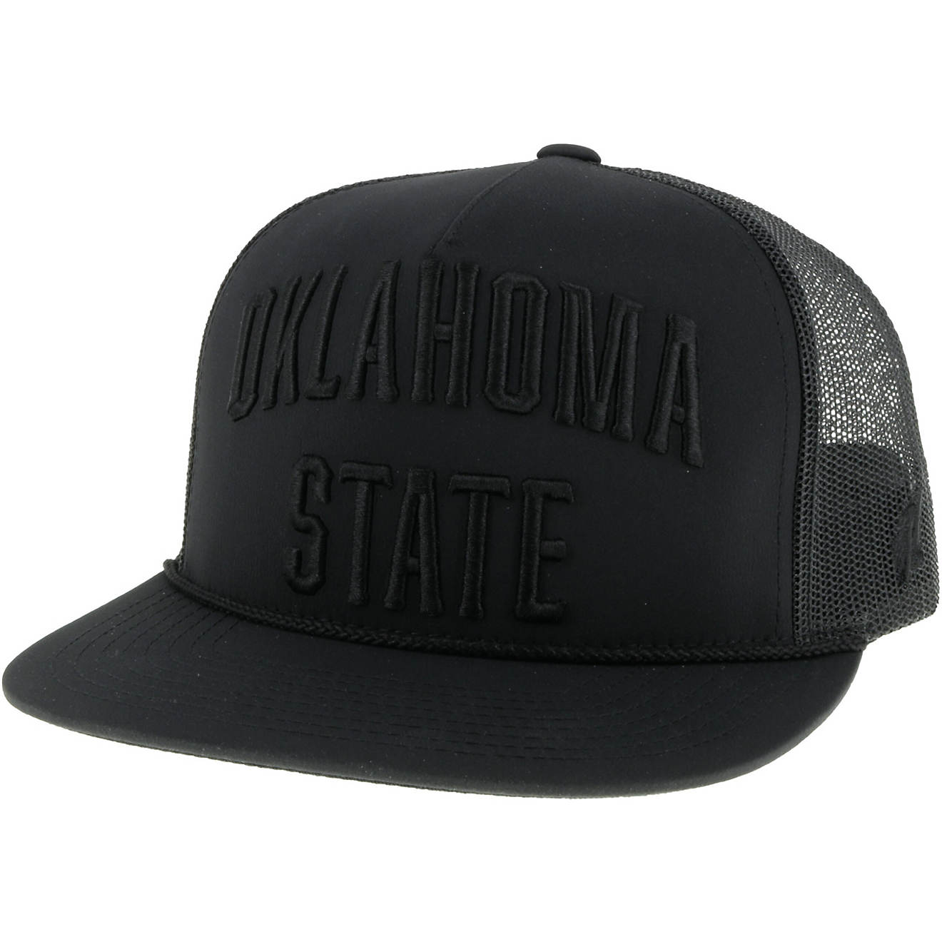 Hooey Oklahoma State University Blackout Trucker Hat                                                                             - view number 1