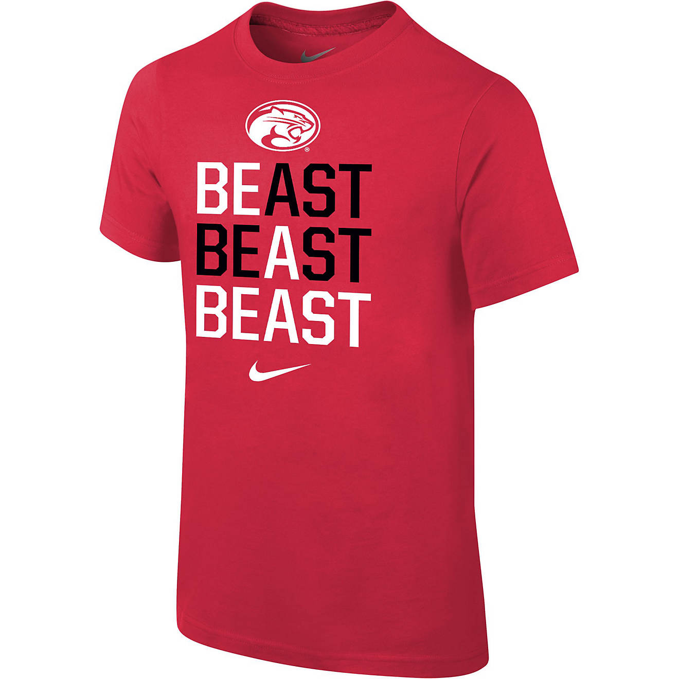 Nike Boys' University of Houston Core Cotton Short Sleeve T-shirt                                                                - view number 1