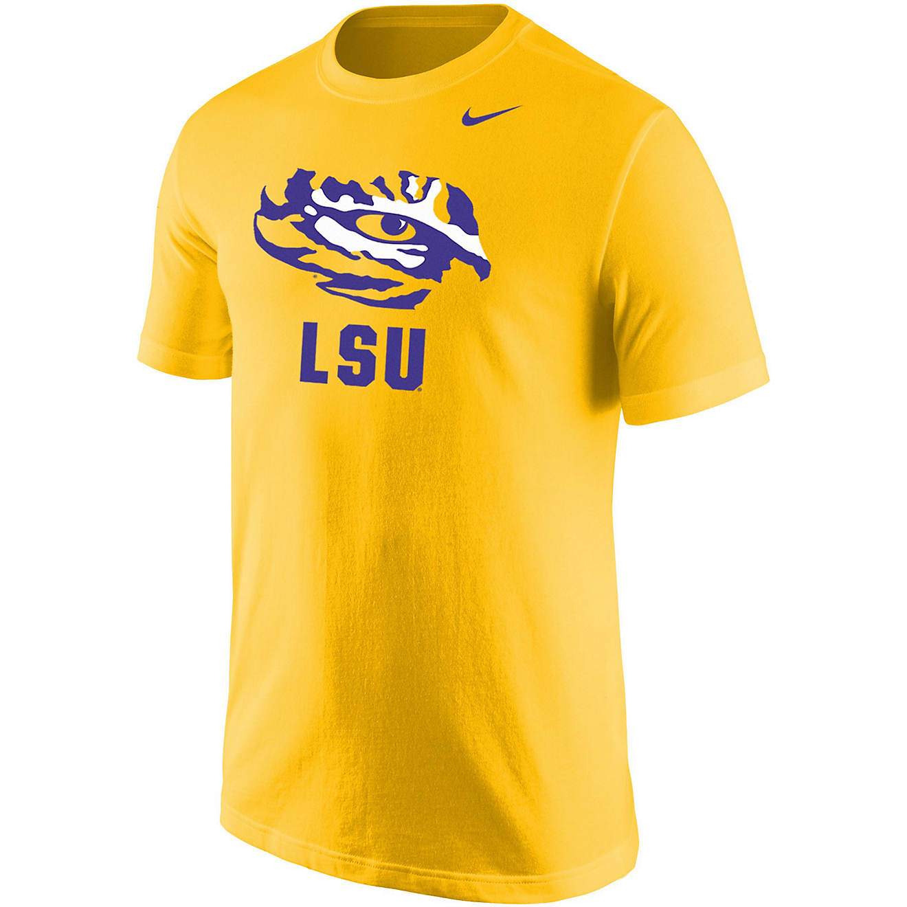 Nike Men's Louisiana State University Core Cotton Short Sleeve T-shirt                                                           - view number 1