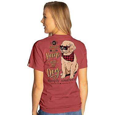 Simply Southern Women's Home Dog Short Sleeve T-shirt                                                                           