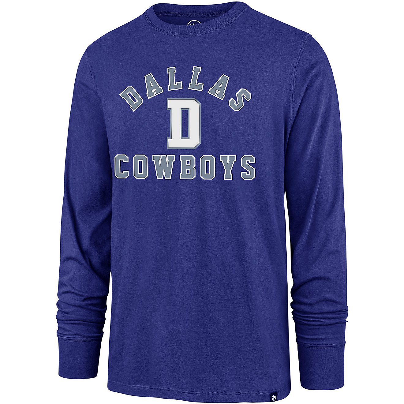 '47 Dallas Cowboys Varsity Arch Throwback Super Rival Long Sleeve T-shirt                                                        - view number 1