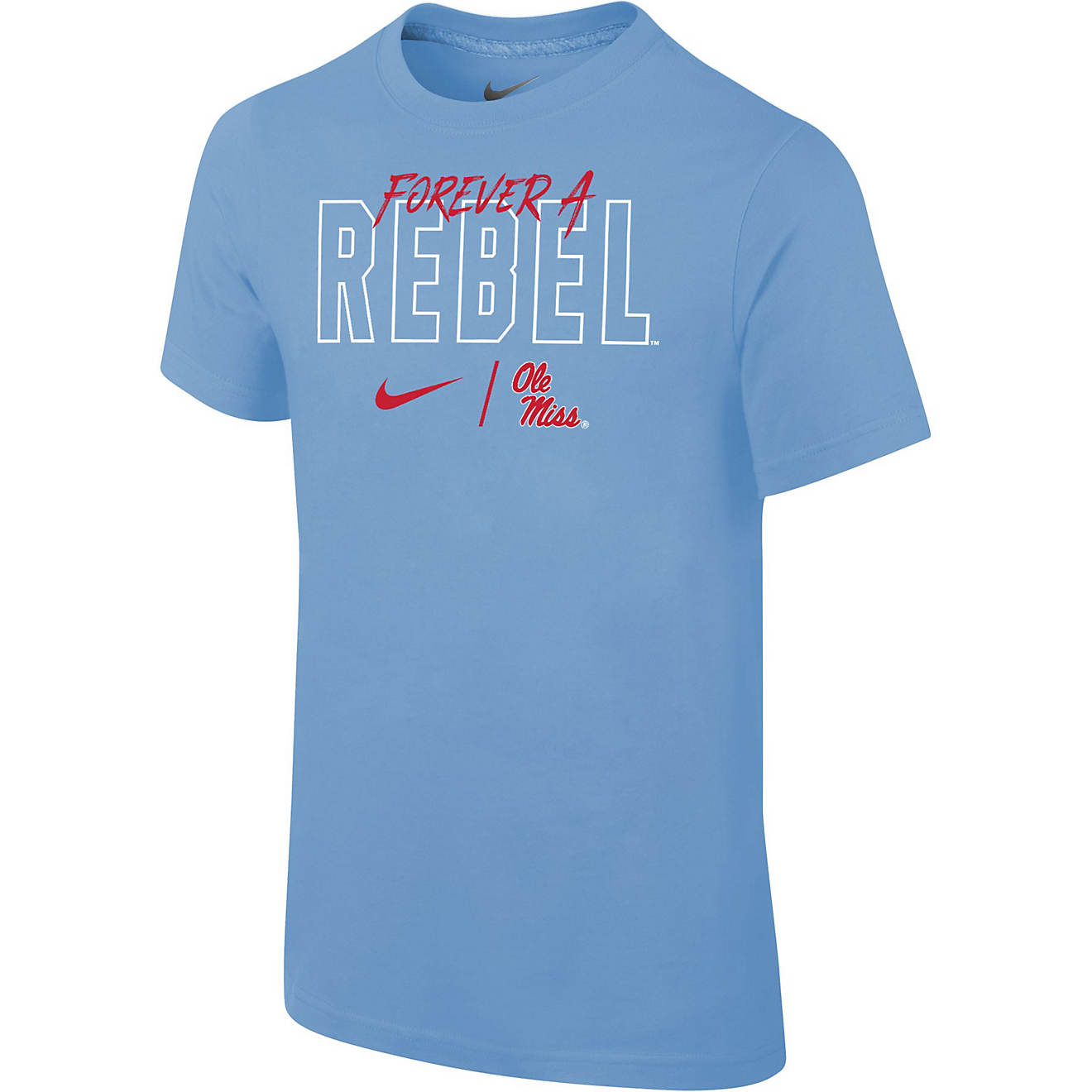 Nike Boys' University of Mississippi Core Cotton T-shirt                                                                         - view number 1