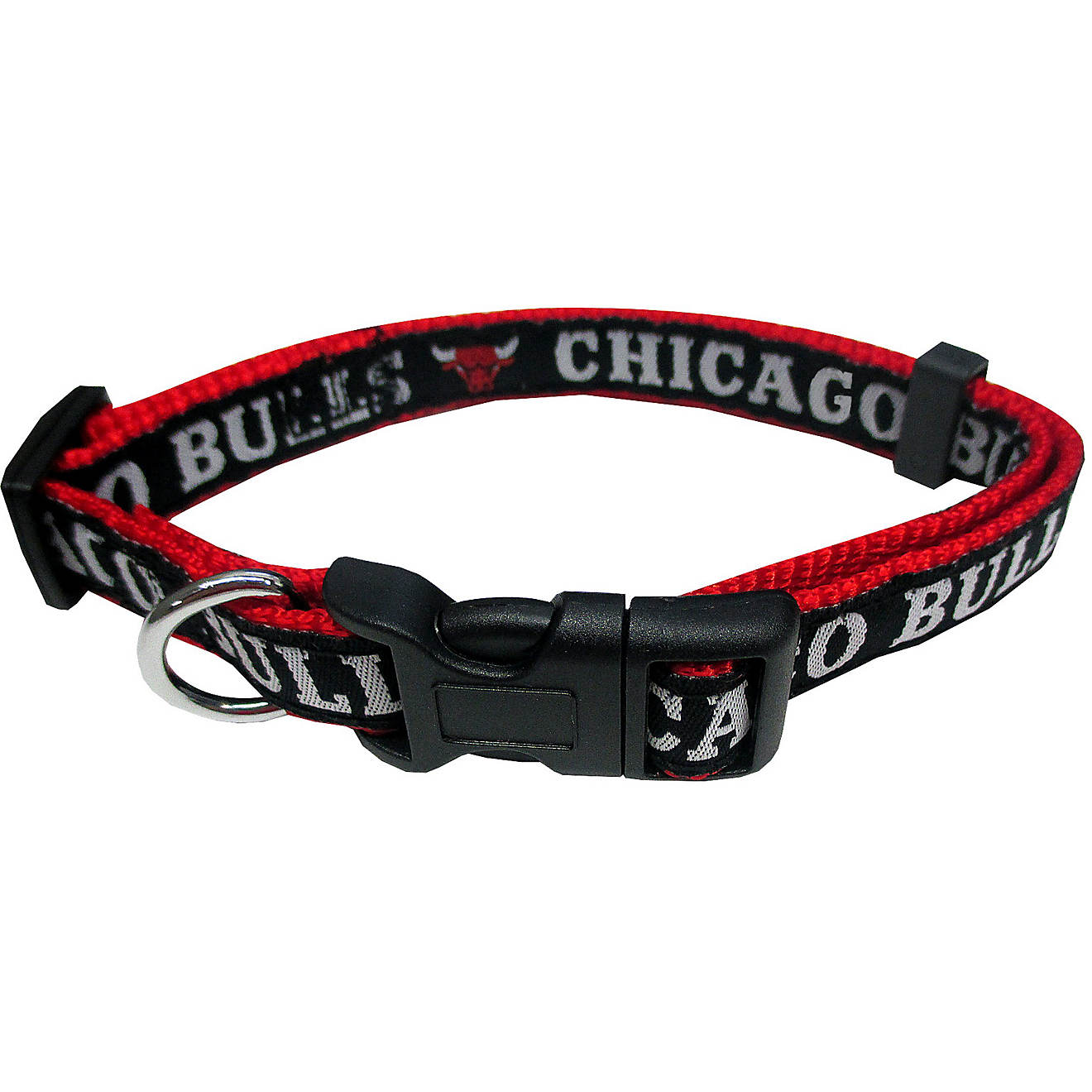 Pets First Chicago Bulls Dog Collar                                                                                              - view number 1