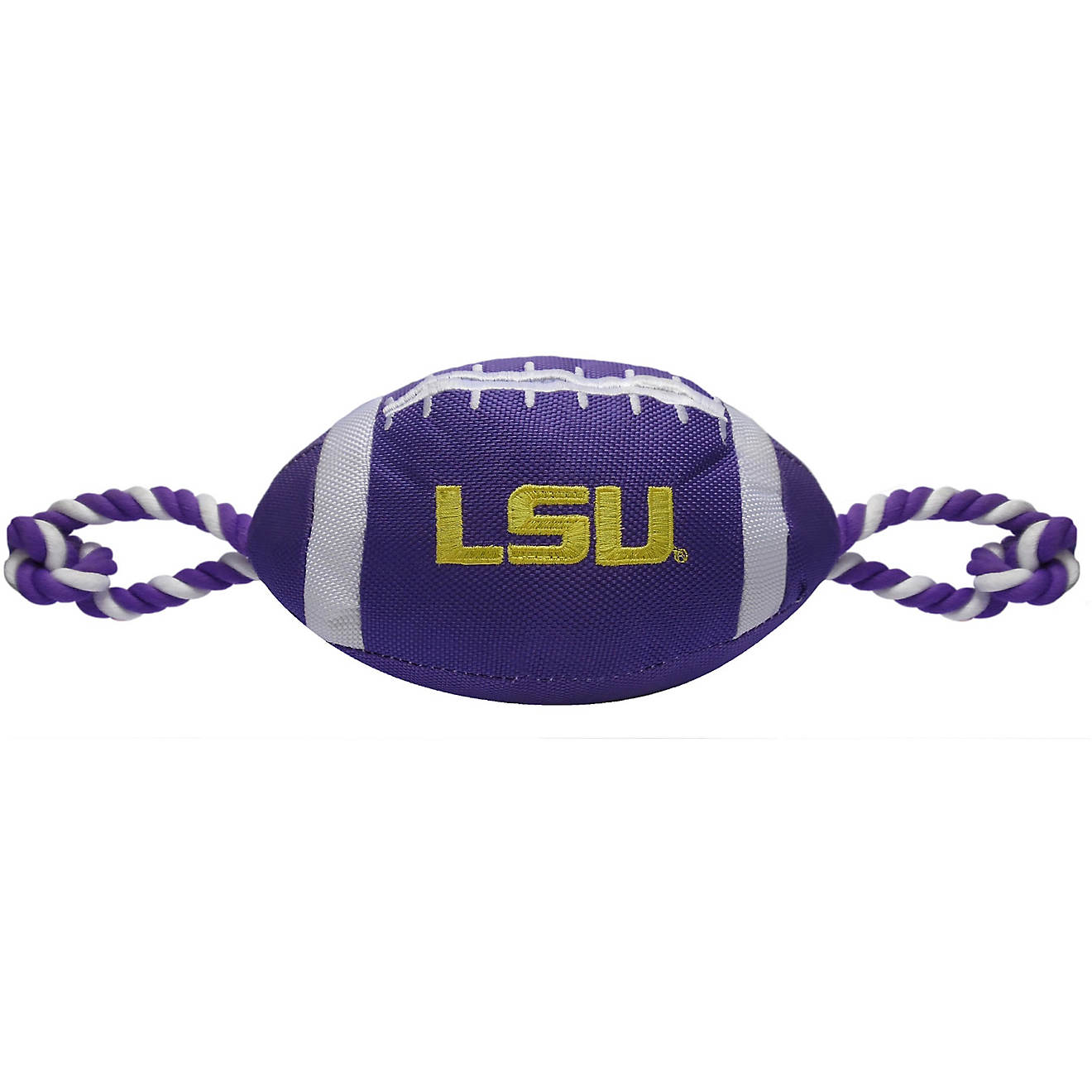 Pets First Louisiana State University Nylon Football Rope Toy                                                                    - view number 1