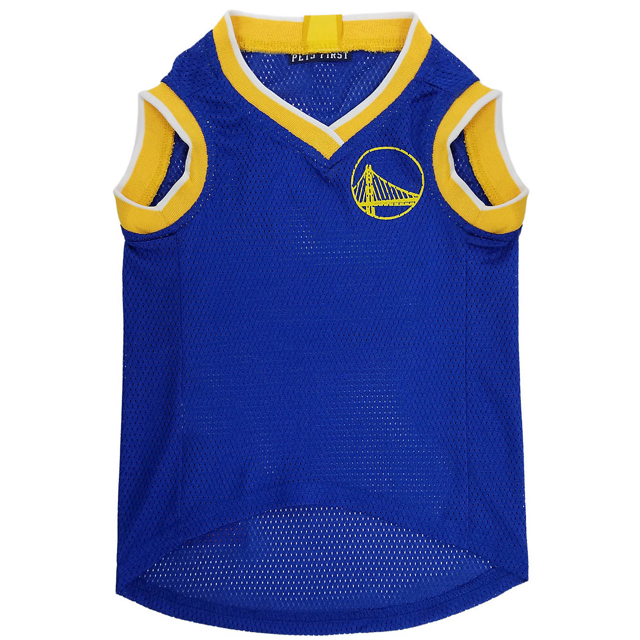 Pets First Golden State Warriors Mesh Dog Jersey                                                                                 - view number 1