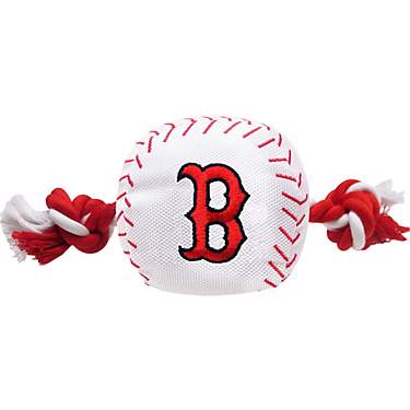 Pets First Boston Red Sox Nylon Baseball Rope Dog Toy                                                                           