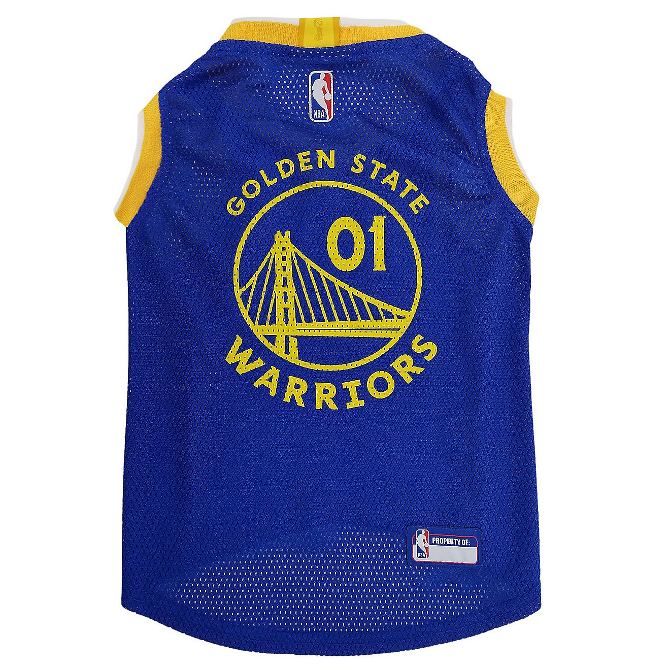 Pets First Golden State Warriors Mesh Dog Jersey                                                                                 - view number 2