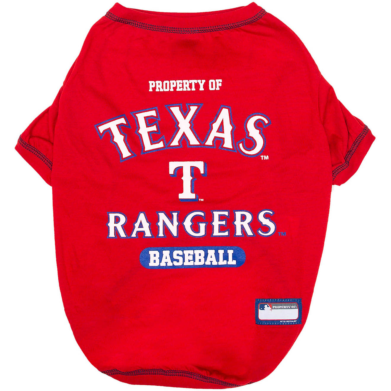 Pets First Texas Rangers Dog T-shirt                                                                                             - view number 1