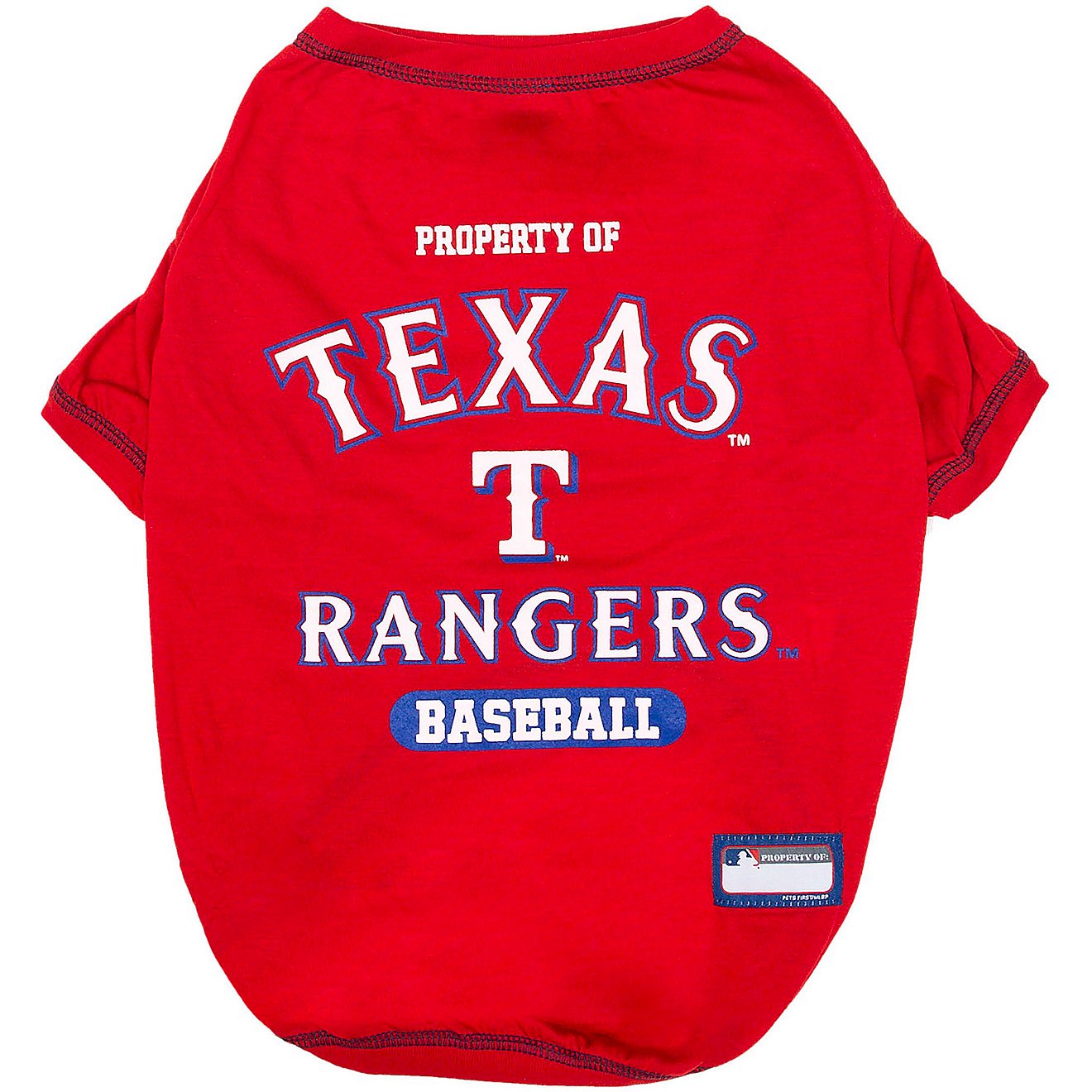 Pets First Texas Rangers Dog T-shirt                                                                                             - view number 1