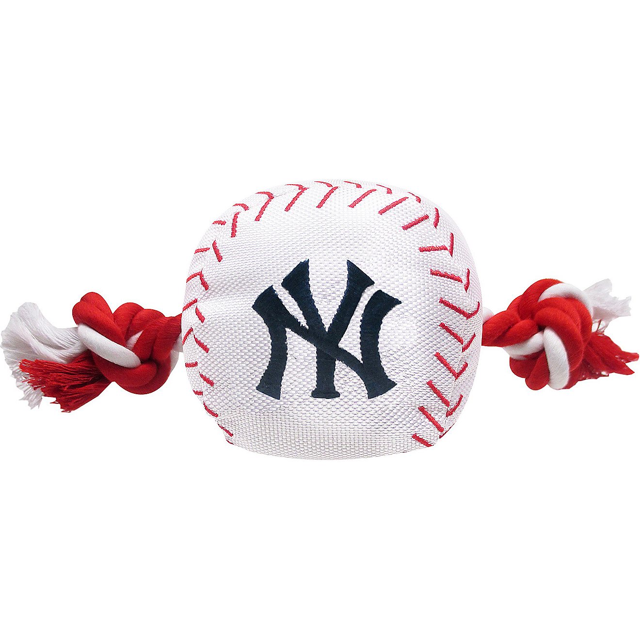 Pets First New York Yankees Nylon Baseball Rope Dog Toy                                                                          - view number 1