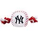 Pets First New York Yankees Nylon Baseball Rope Dog Toy                                                                          - view number 1 image
