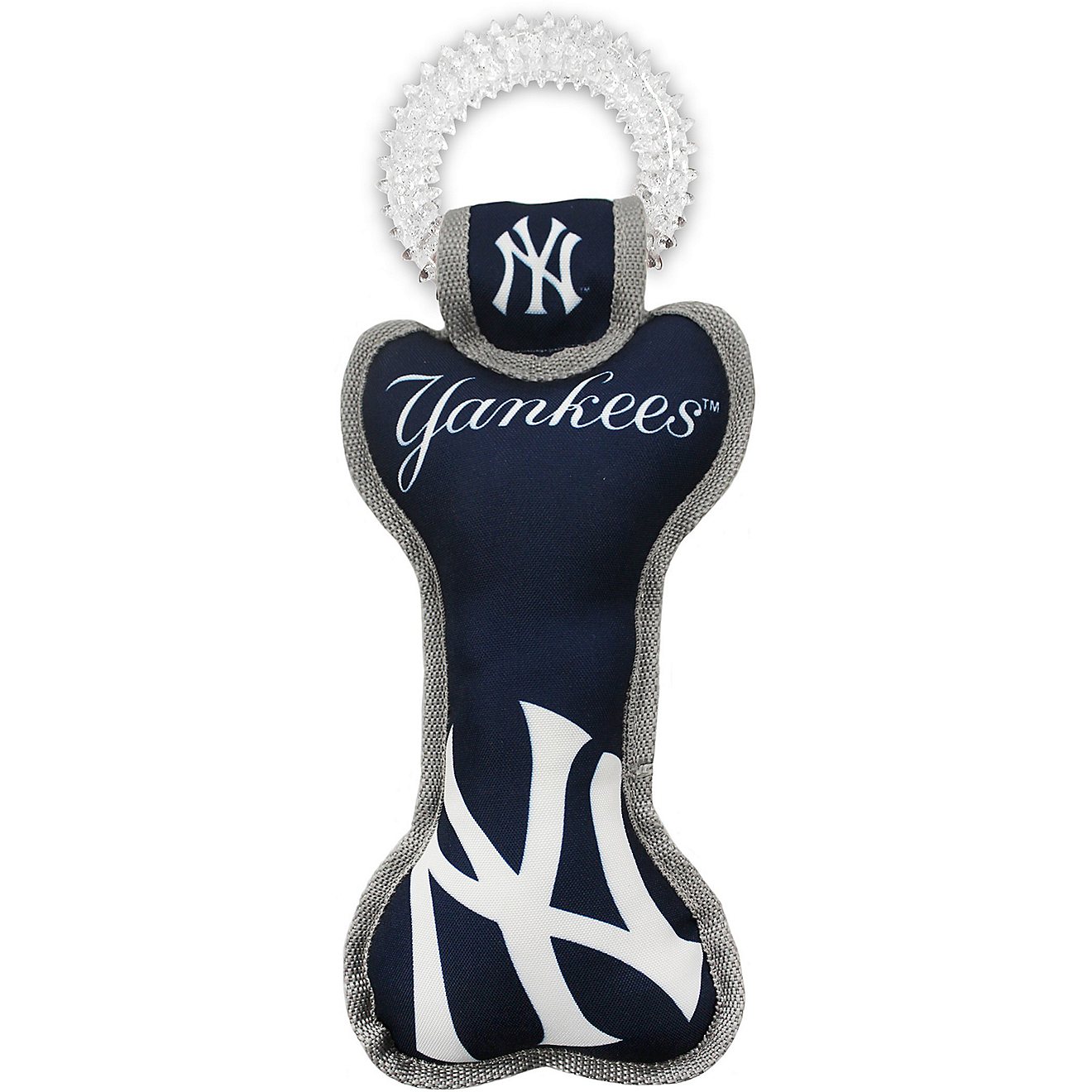 Pets First New York Yankees Dental Tug Dog Toy                                                                                   - view number 1