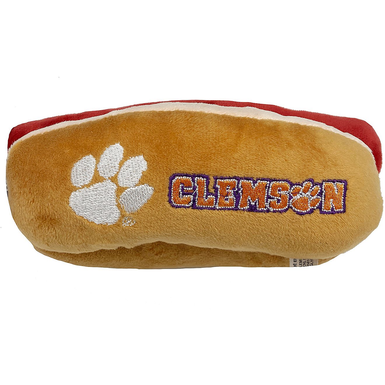 Pets First Clemson University Hot Dog Toy                                                                                        - view number 1