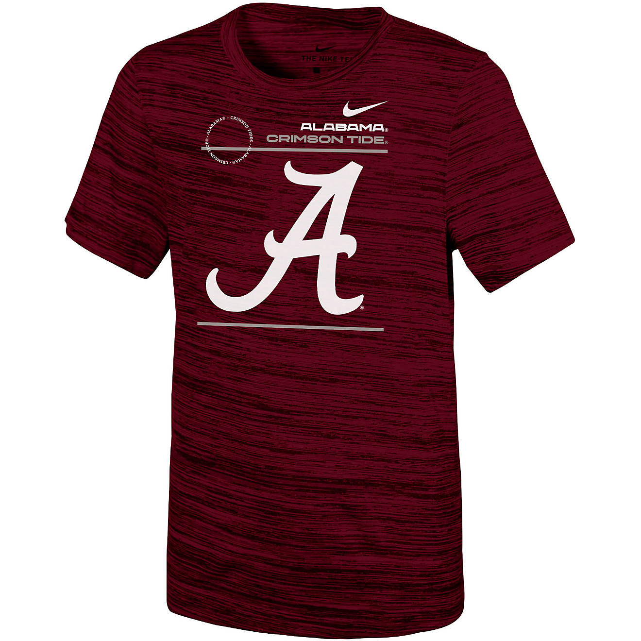 Nike Boys' University Of Alabama Velocity Legend Sideline Short Sleeve T-Shirt                                                   - view number 1