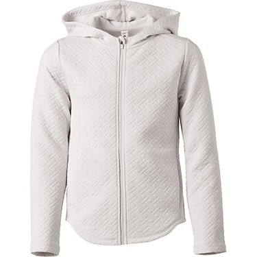 Layer 8 Girls' Quilted Full Zip Hoodie Jacket