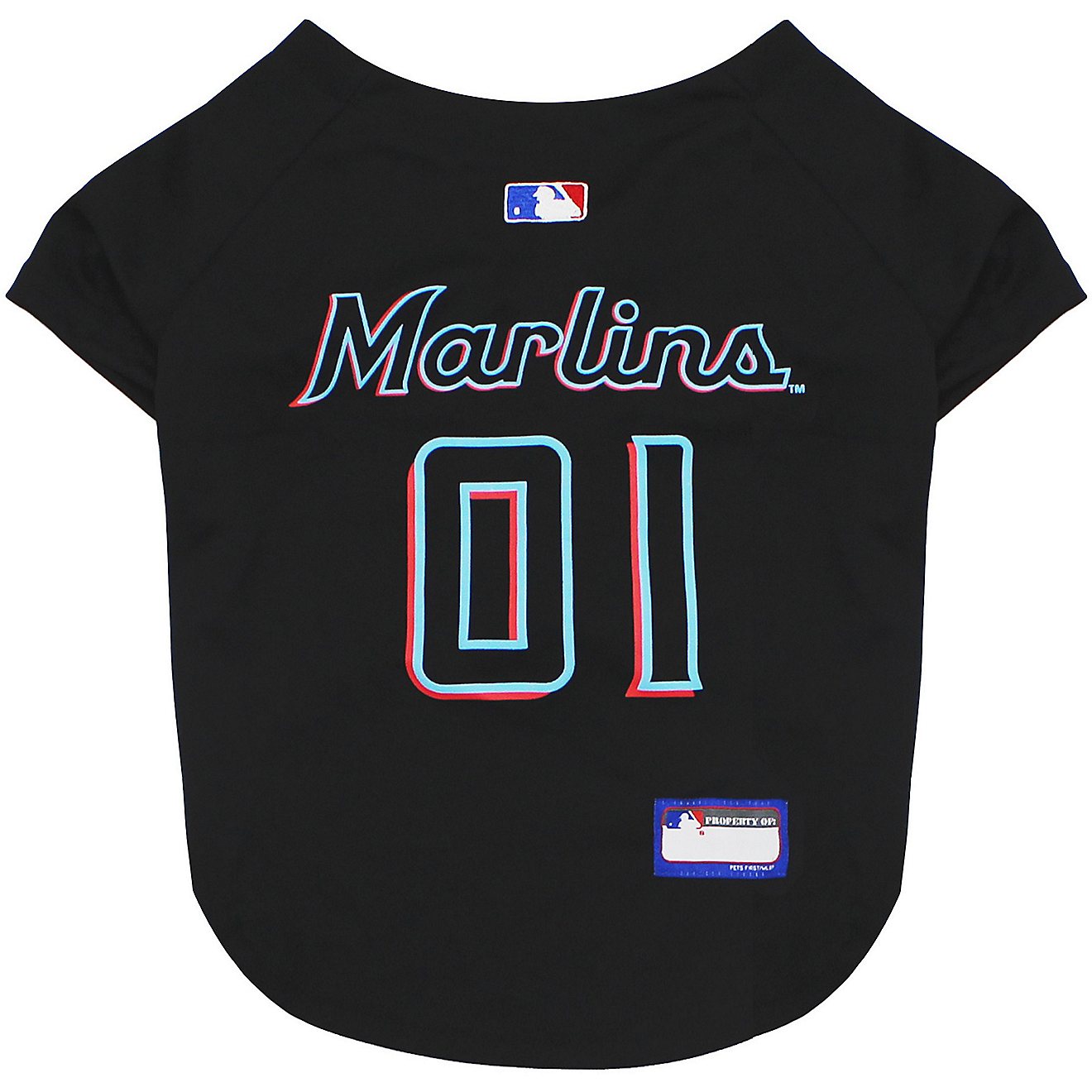 Pets First Miami Marlins Mesh Dog Baseball Jersey                                                                                - view number 2