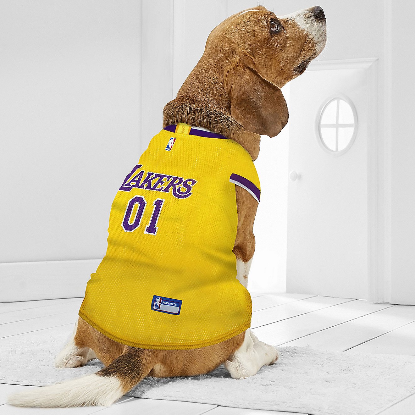 Pets First Los Angeles Lakers Mesh Dog Jersey                                                                                    - view number 3