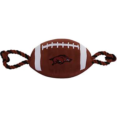 Pets First University of Arkansas Nylon Football Rope Toy                                                                       