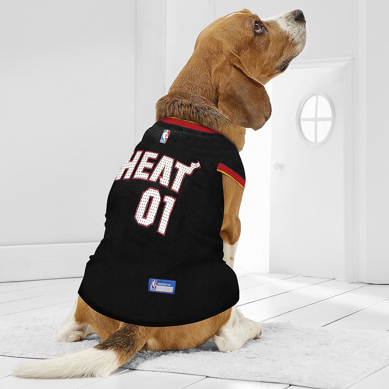 Pets First Miami Heat Mesh Dog Jersey                                                                                            - view number 3