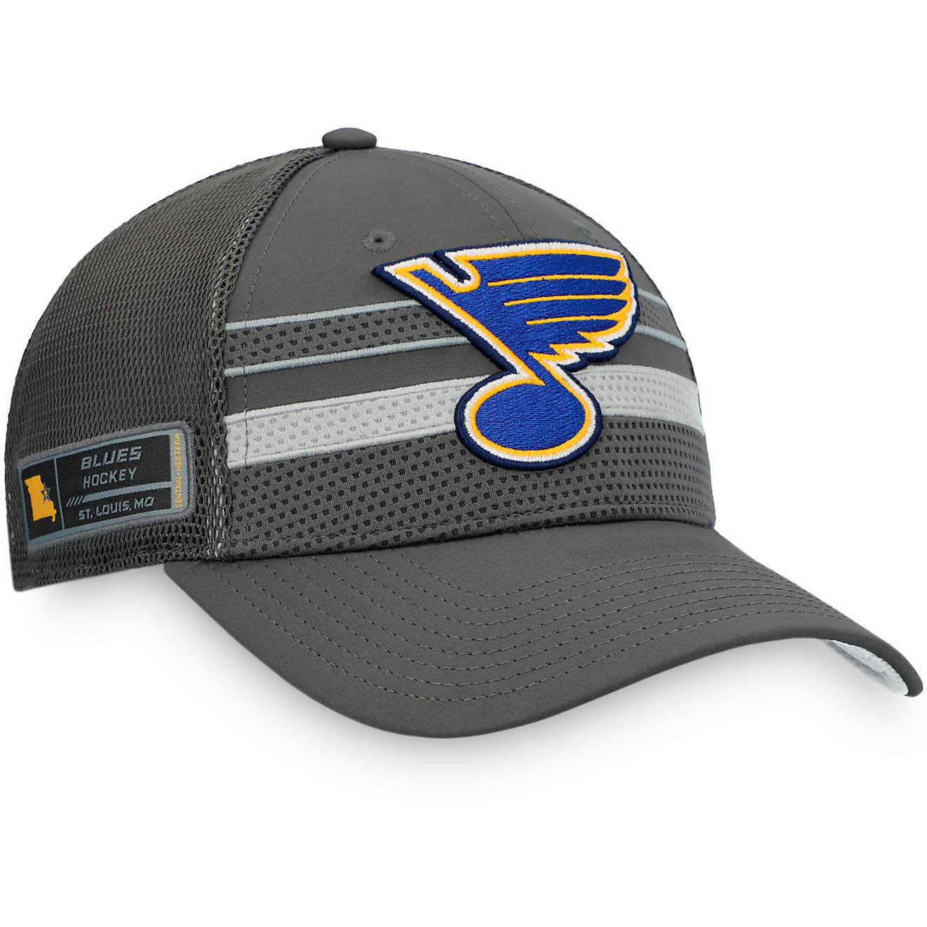 Fanatics Men's St. Louis Blues Hockey Fights Cancer Structured Adjustable Cap                                                    - view number 1