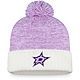 Fanatics Men's Dallas Stars Hockey Fights Cancer Cuffed Beanie with Pom                                                          - view number 1 image