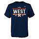 Fanatics Youth Houston Astros 2021 Division Champs Locker Room Short Sleeve T-shirt                                              - view number 1 image