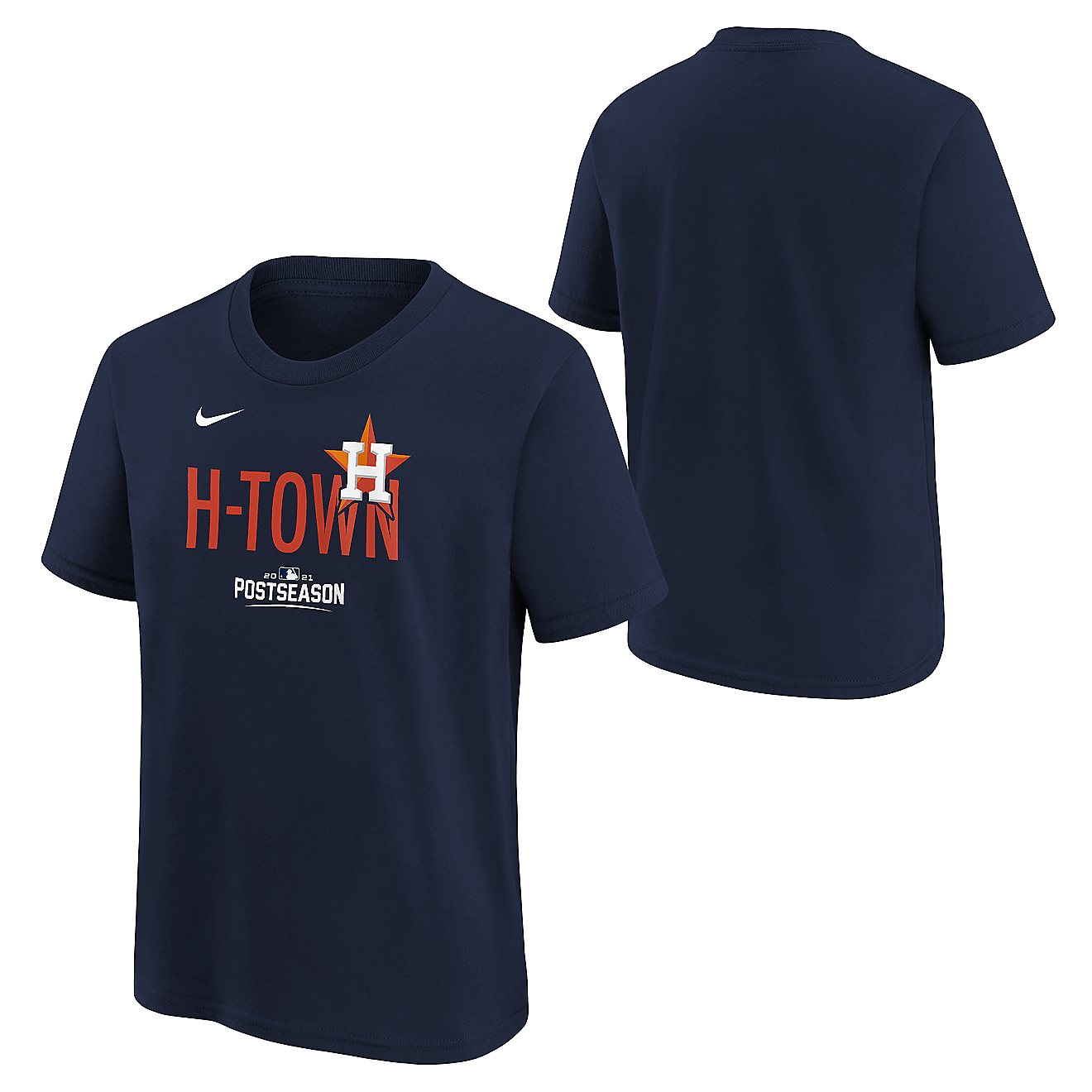 Nike Youth Houston Astros 2021 Postseason Authentic Collection Dugout Short Sleeve T-shirt                                       - view number 3