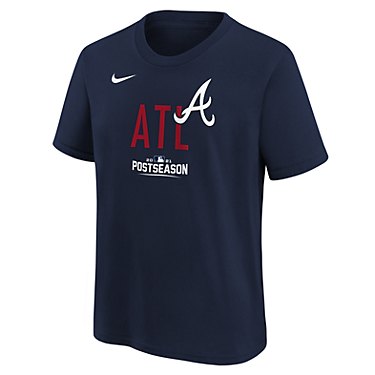 Nike Youth Atlanta Braves 2021 Postseason Authentic Collection Dugout Short Sleeve T-shirt