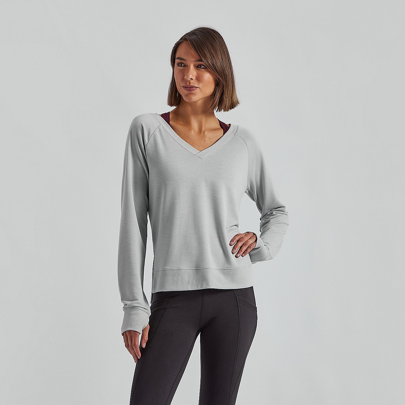 Freely Women's Angel French Terry Long Sleeve Top                                                                                - view number 1