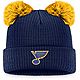 Fanatics Women's St. Louis Blues Cuffed Beanie with Pom                                                                          - view number 1 image