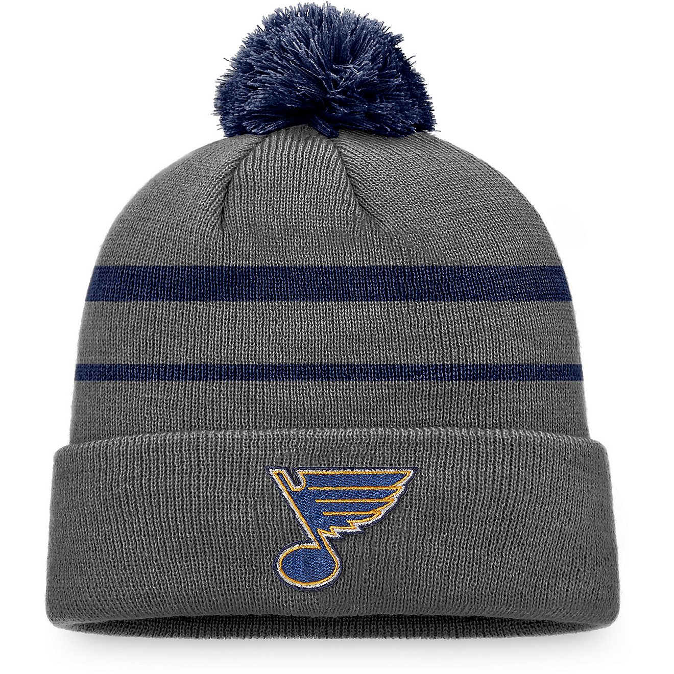 Fanatics Men's St. Louis Blues Cuffed Beanie with Pom                                                                            - view number 1