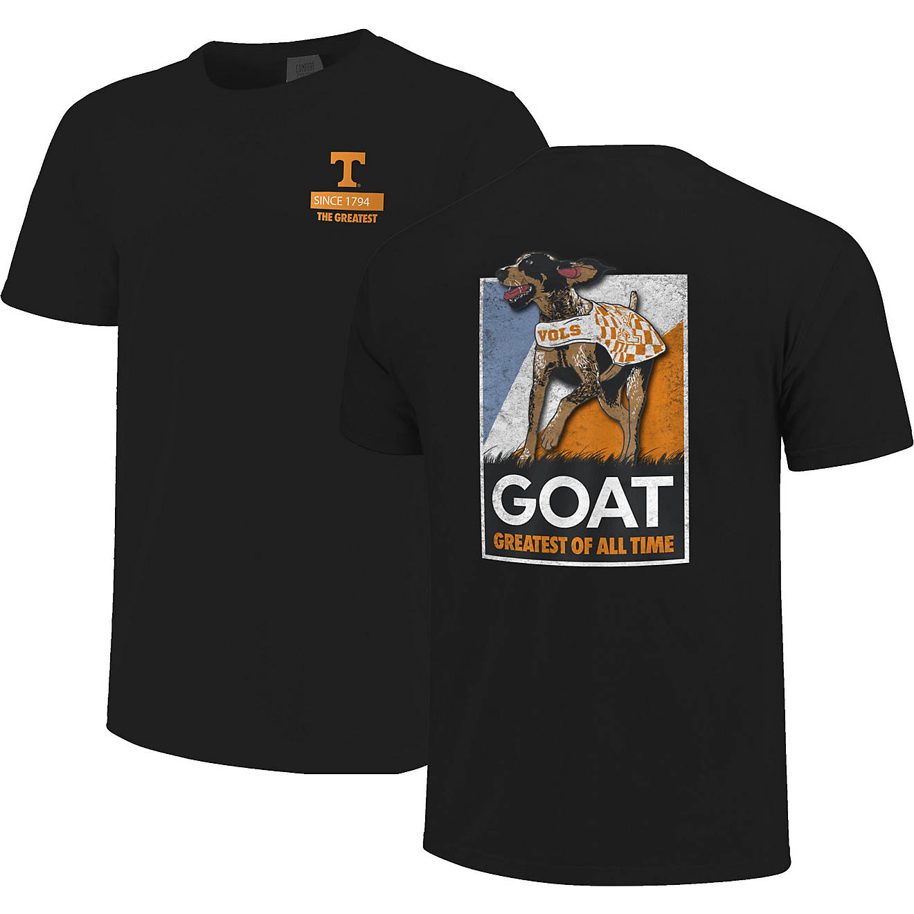 Image One Men's University of Tennessee Comfort Color GOAT Mascot Short Sleeve T-shirt                                           - view number 1