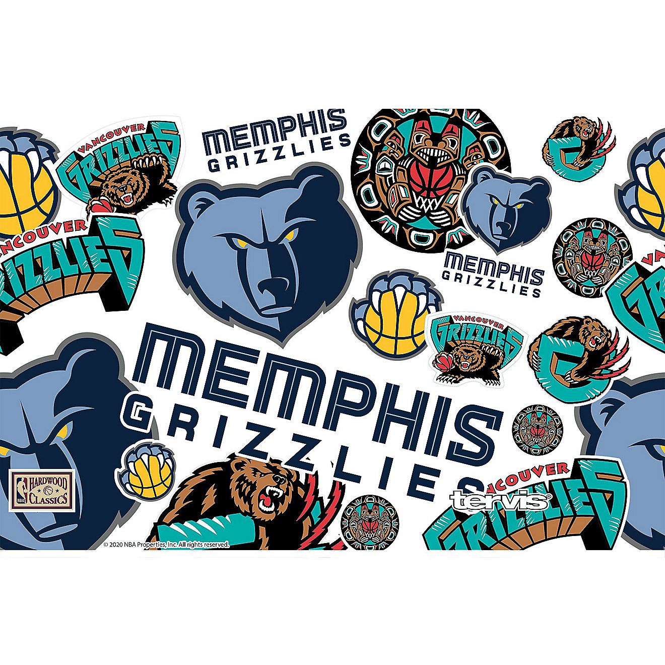 Tervis Memphis Grizzlies All Over 30 oz Stainless Steel Tumbler                                                                  - view number 2