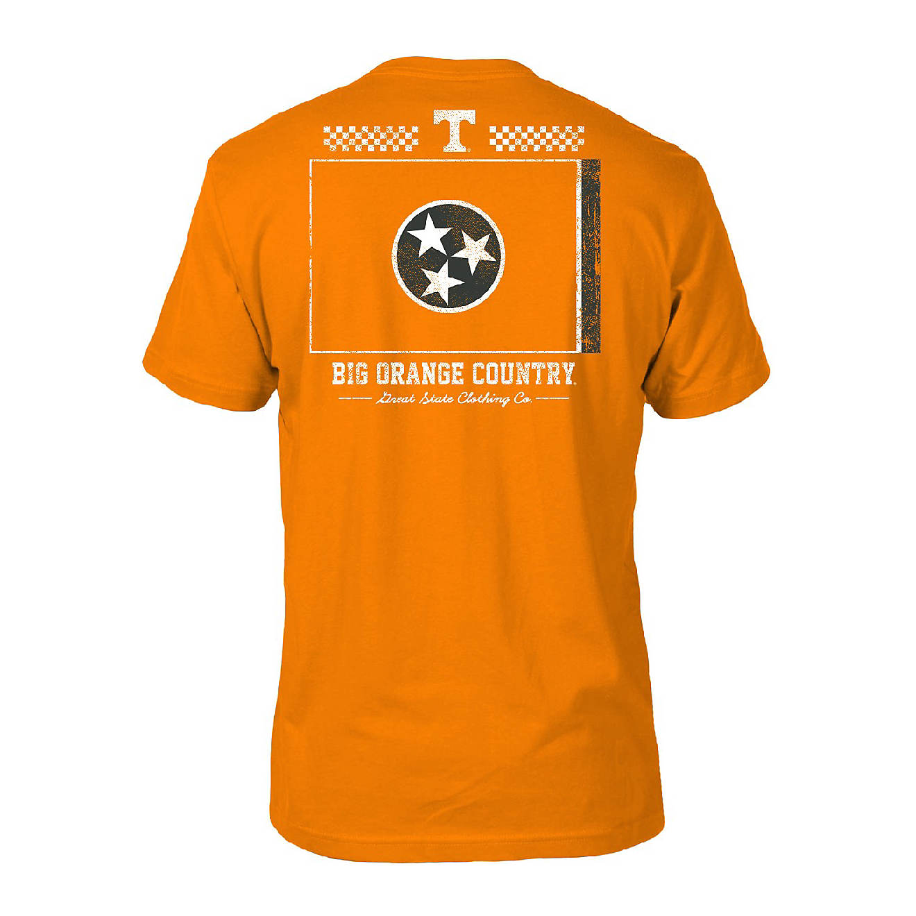 Great State Men's University of Tennessee Washed Flag T-shirt                                                                    - view number 1