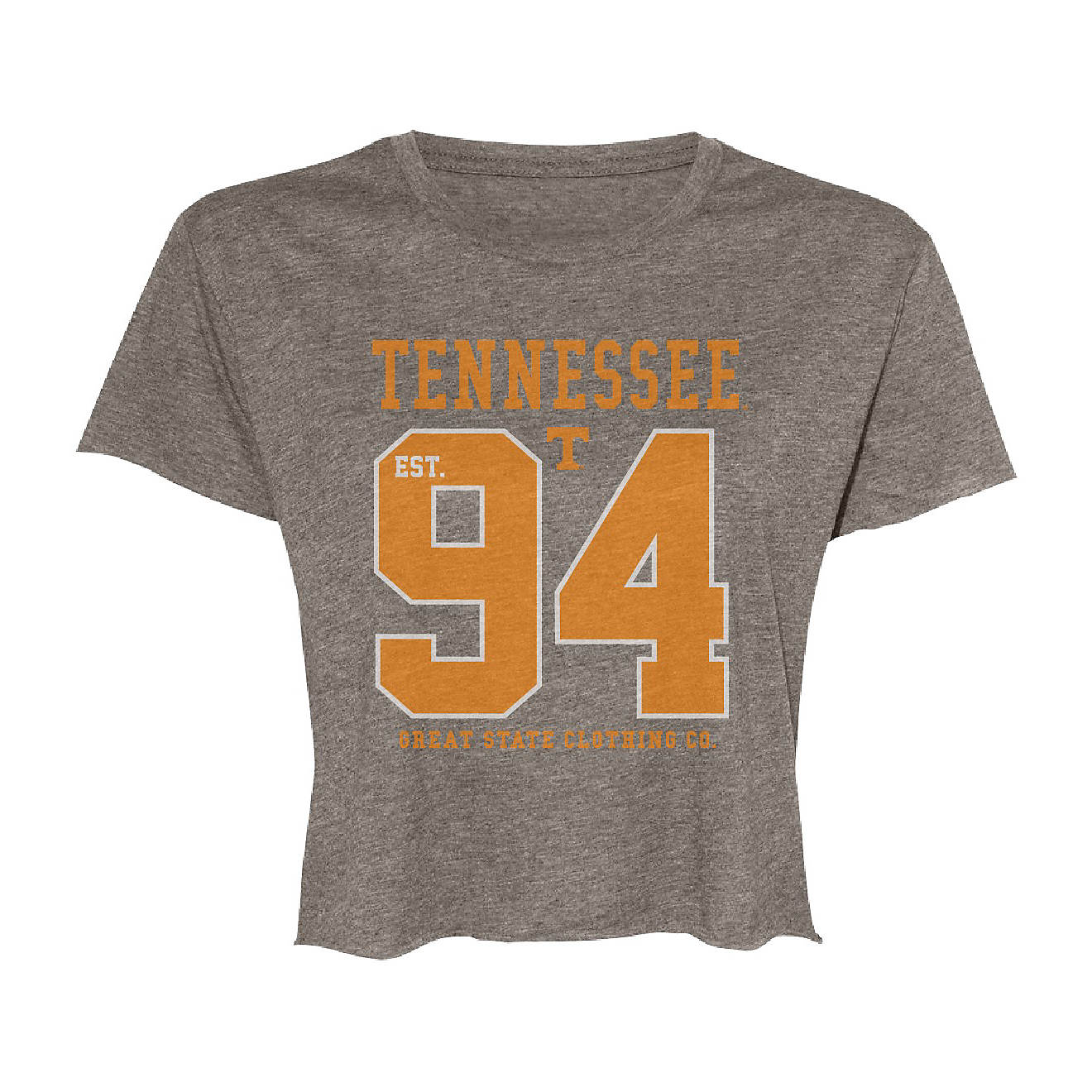 Great State Women's University of Tennessee Vintage Jersey Crop Top T-shirt                                                      - view number 1