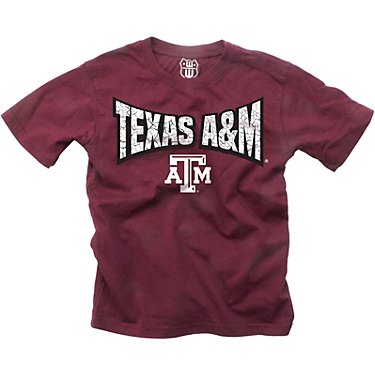 Wes and Willy Boys’ Texas A&M University Cracked Name Graphic T-shirt