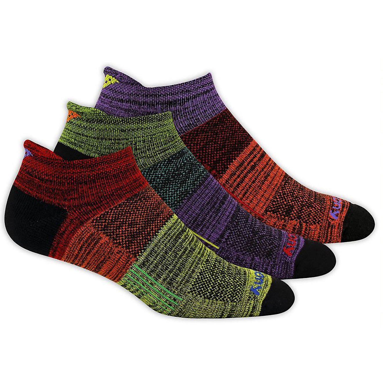 Saucony Unisex Inferno No-Show Tab Socks 3-Pack                                                                                  - view number 1