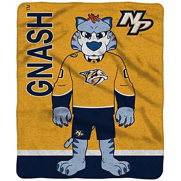 Sleep Squad Nashville Predators Gnash Mascot Blanket                                                                            