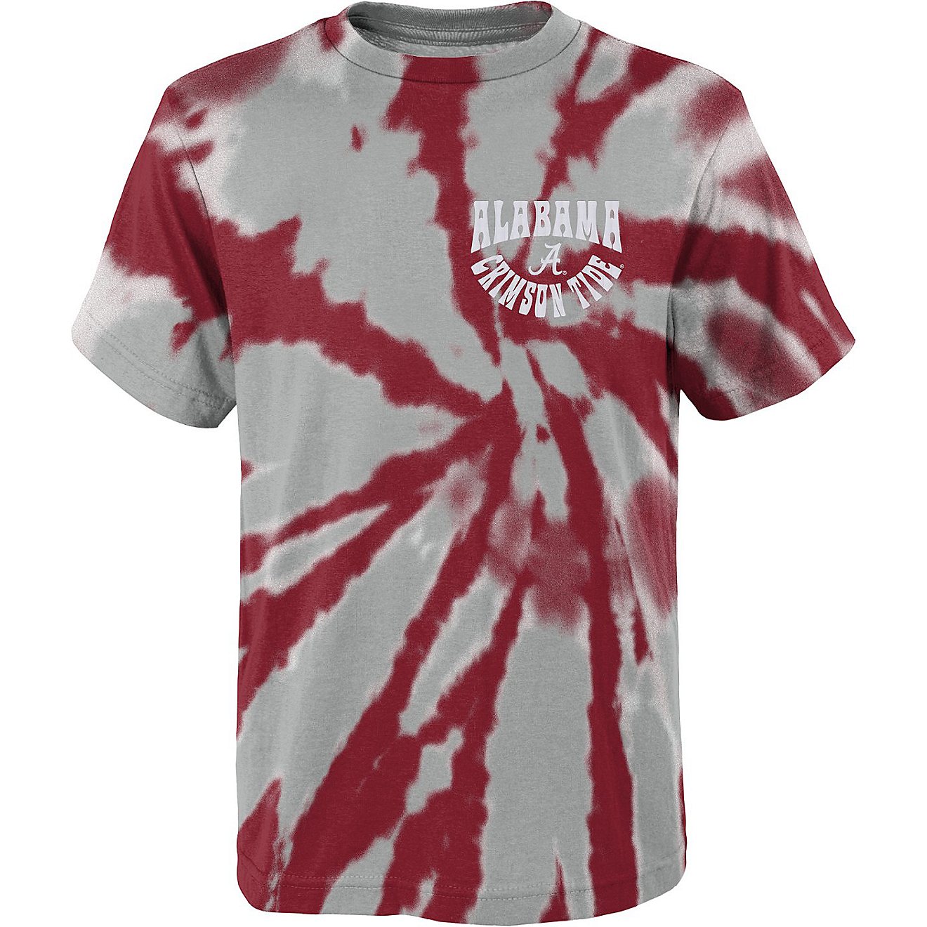 Outerstuff Kids' University of Alabama Pennant Tie Dye T-shirt                                                                   - view number 3