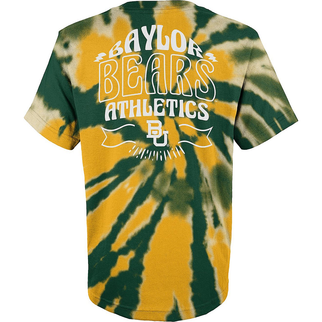 Outerstuff Kids' Baylor University Pennant Tie Dye T-shirt                                                                       - view number 2