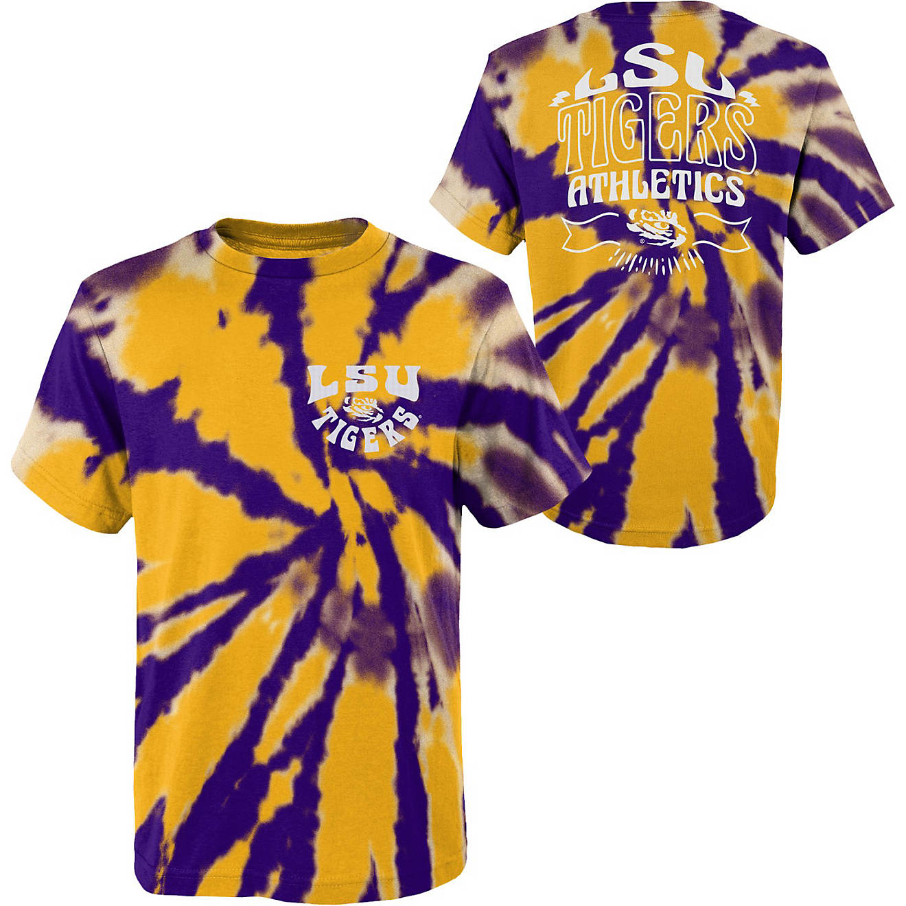 Outerstuff Kids' Louisiana State University Pennant Tie Dye T-shirt                                                              - view number 1