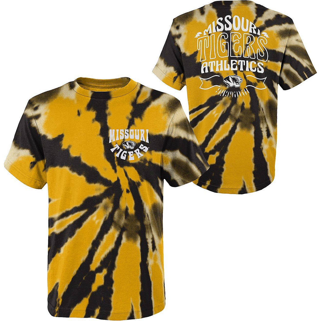 Outerstuff Kids' University of Missouri Pennant Tie Dye T-shirt                                                                  - view number 1
